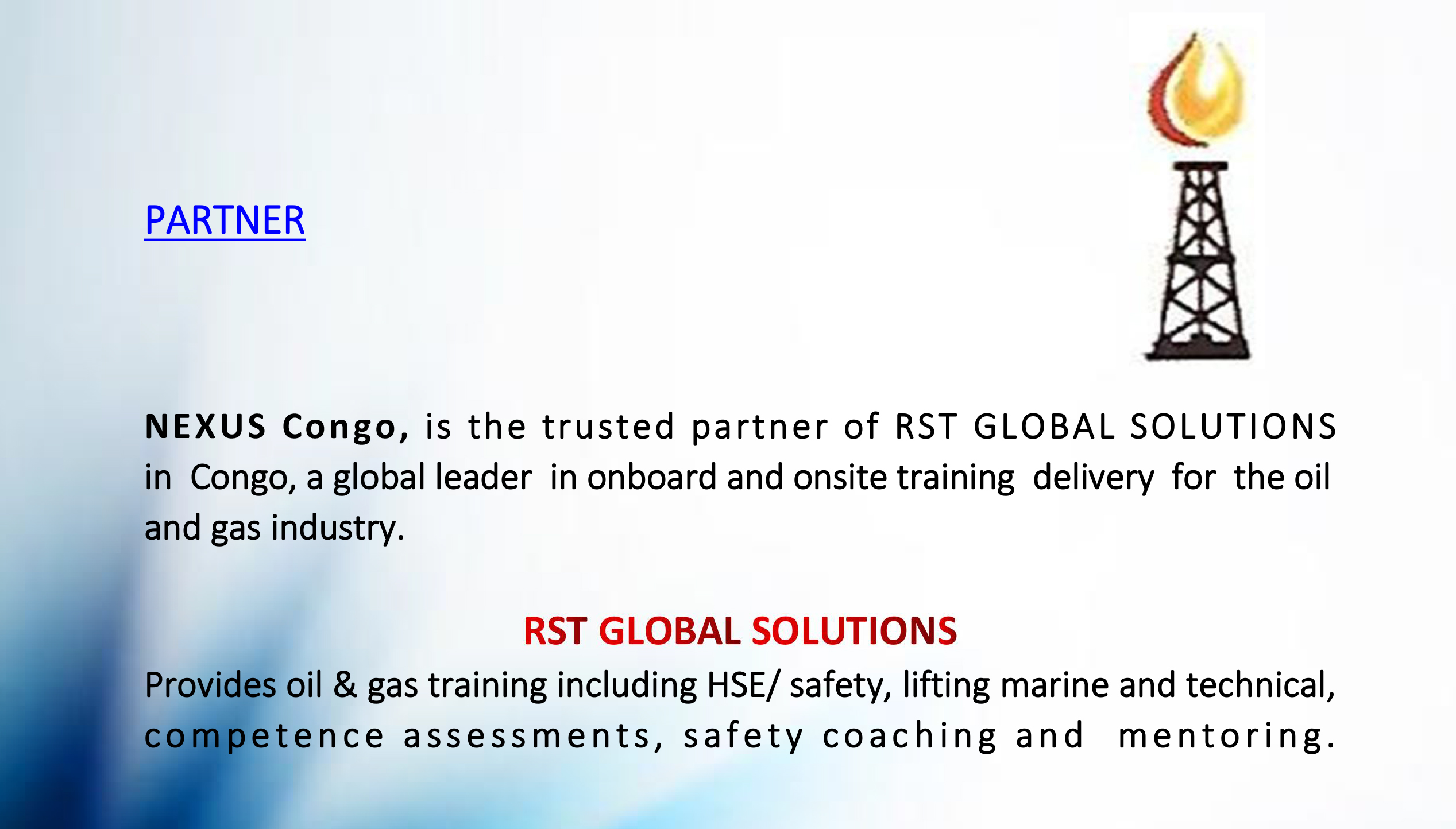 Partenariat Nexus Congo - RST Global Solution